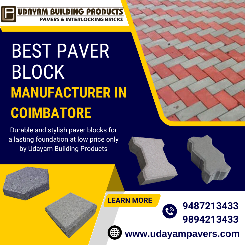 Best Paver Block Manufacturer in Coimbatore