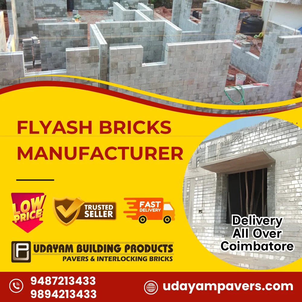 Flyash Bricks Manufacturers in Coimbatore
