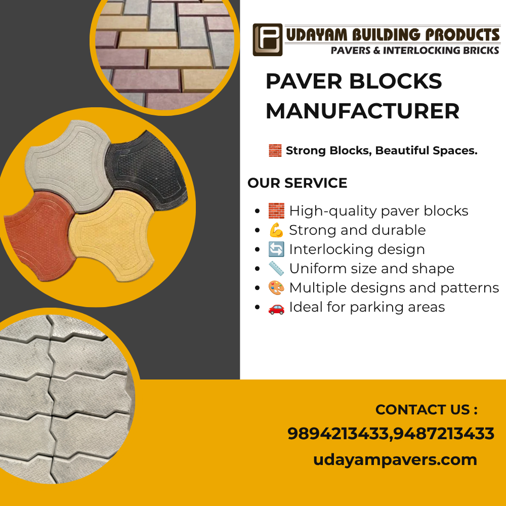 Designer Paver Block Manufacturer in Coimbatore