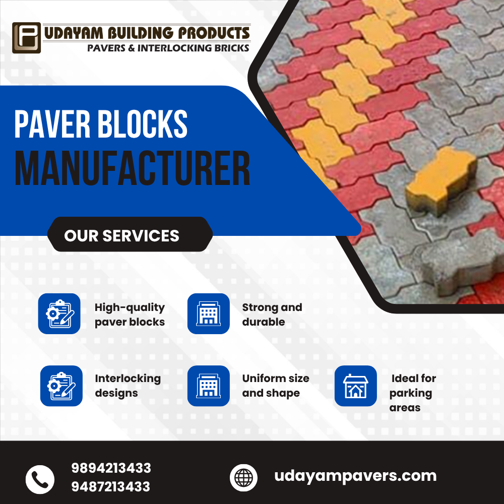 Designer Paver Blocks Manufacturers in Coimbatore